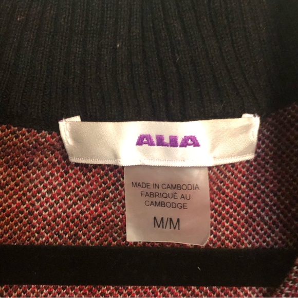 Alia Full Zip plaid Sweater - Picture 3 of 3